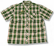 View Item Ben Sherman Oversize Union Fit Mod Skin S/S Button Down Golf Check Shirt Green